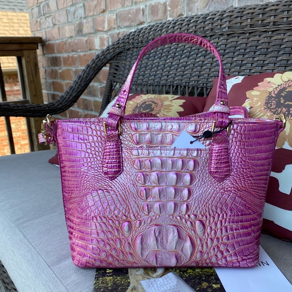 NWT Brahmin Peony Misha Ombre Satchel - Picture 7 of 8